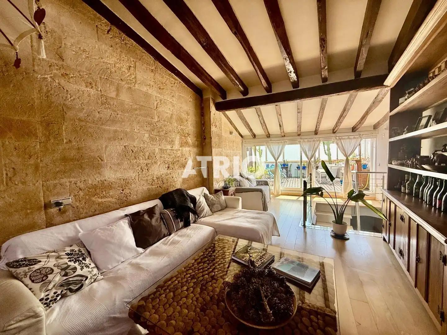Sala de estar de Dúplex en venta en  Palma de Mallorca con Aire acondicionado y Terraza