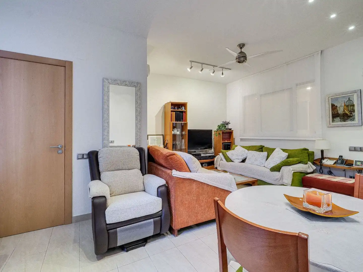 Sala de estar de Piso en venta en Barcelona con Aire acondicionado, Calefacción y Terraza
