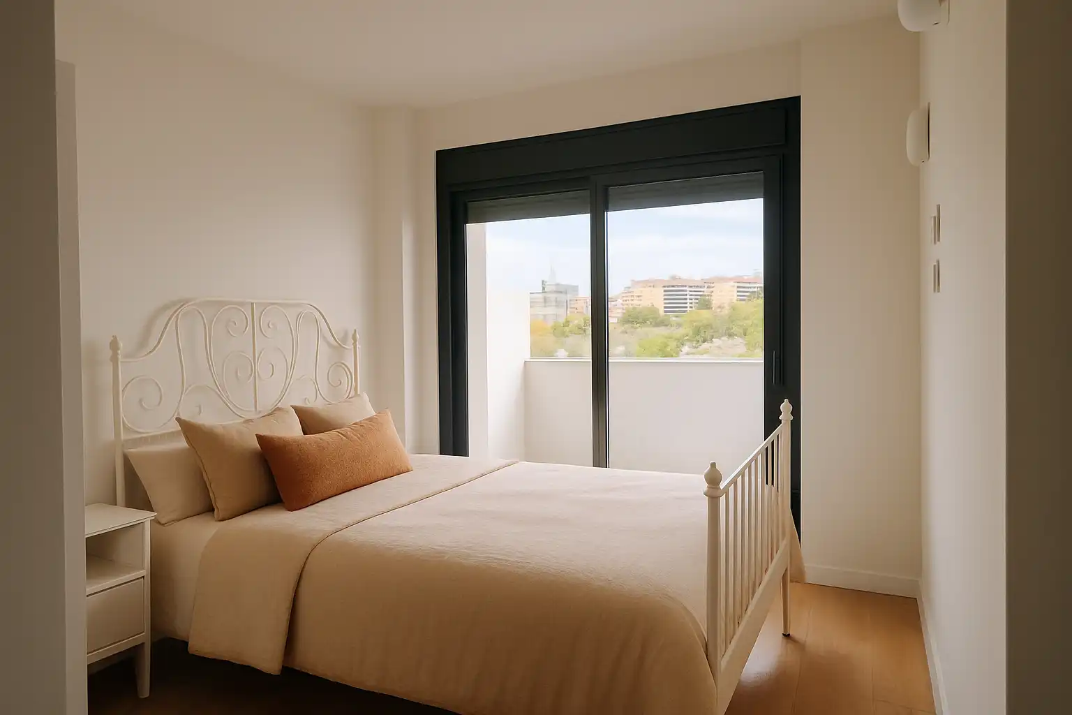 Bedroom of Flat for sale in Sant Adrià de Besòs  with Heating, Parquet flooring and Terrace
