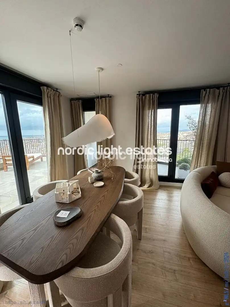 Esszimmer von Wohnung zum Verkauf in Málaga mit Klimaanlage, Terrasse und Schwimmbad