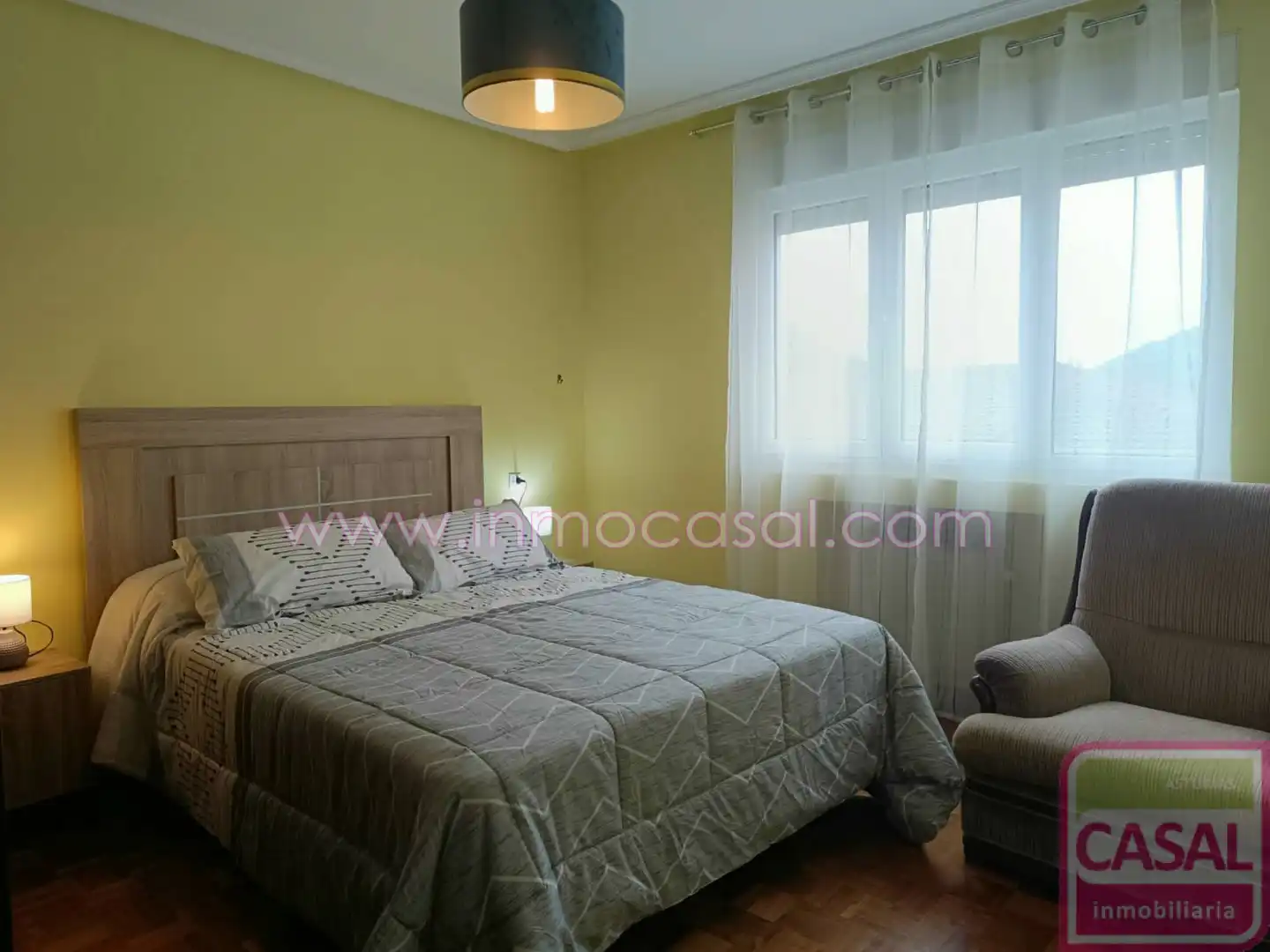 Bedroom of Flat for rent in Aller  with Heating, Terrace and Storage room
