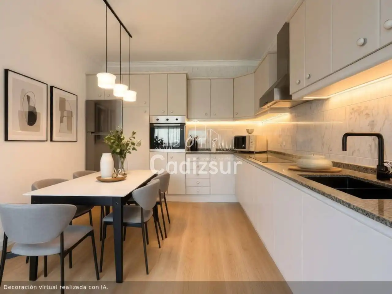 Kitchen of Flat for sale in  Cádiz Capital  with Terrace