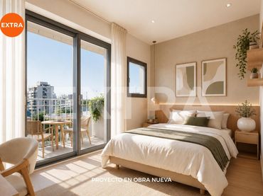 Apartament amb balcó en venda a Calle de la Huerta del Obispo