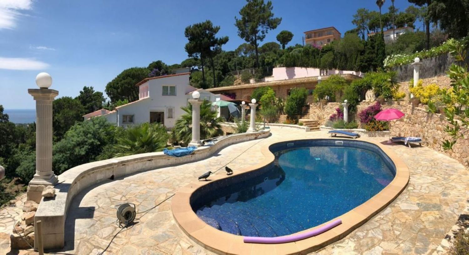 Piscina de Casa o xalet en venda en Lloret de Mar amb Calefacció, Jardí privat i Terrassa