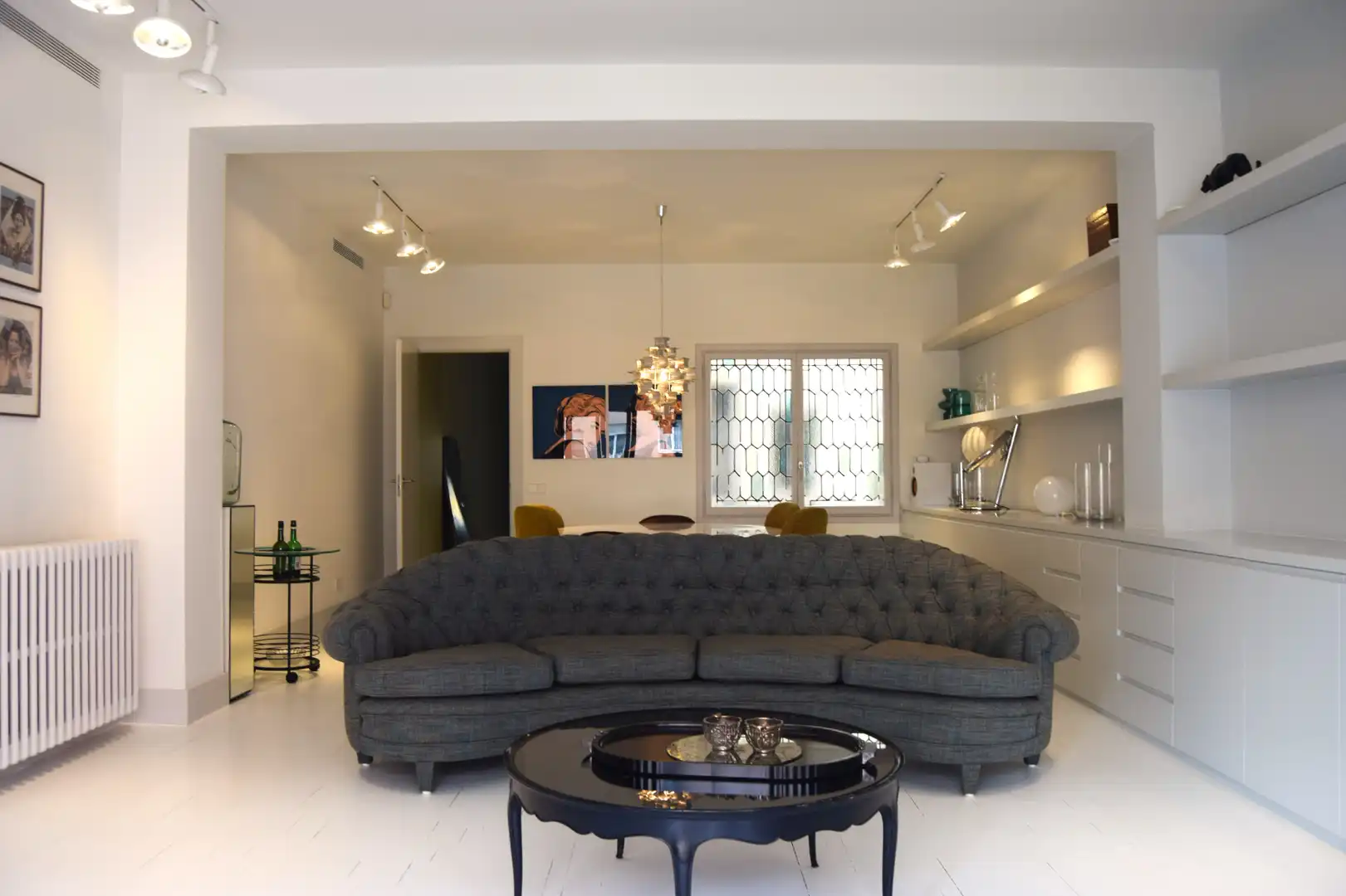 Sala de estar de Piso de alquiler en Barcelona con Aire acondicionado, Calefacción y Parquet