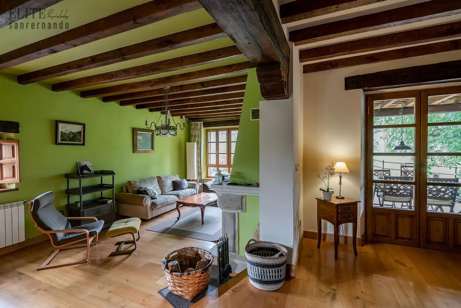 Sala de estar de Casa o chalet en venta en Bárcena de Pie de Concha con Calefacción, Jardín privado y Terraza