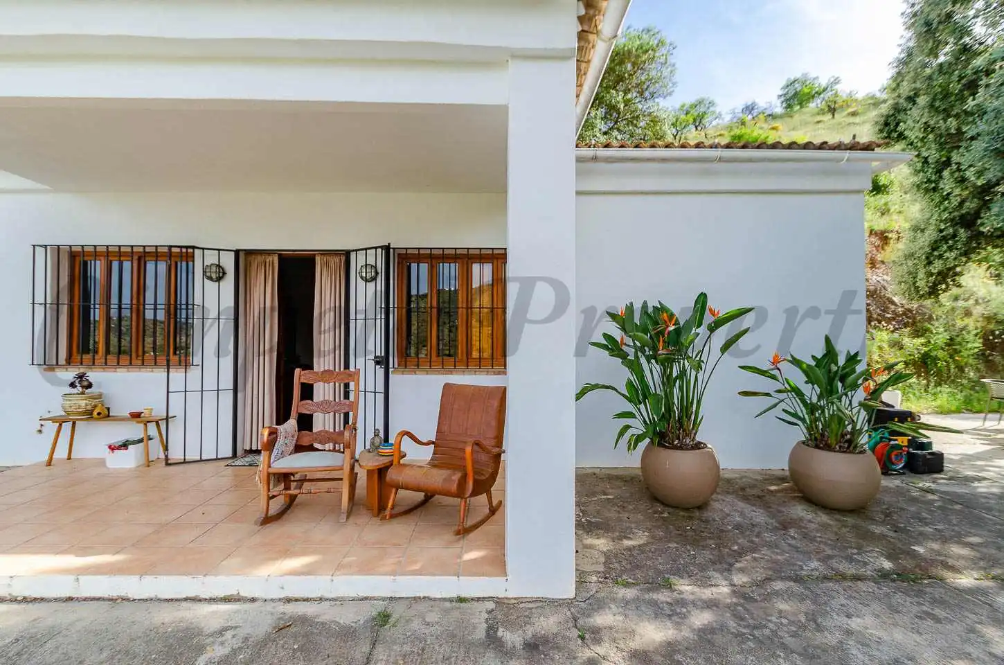 Terraza de Finca rústica en venta en Málaga con Aire acondicionado, Jardín privado y Terraza