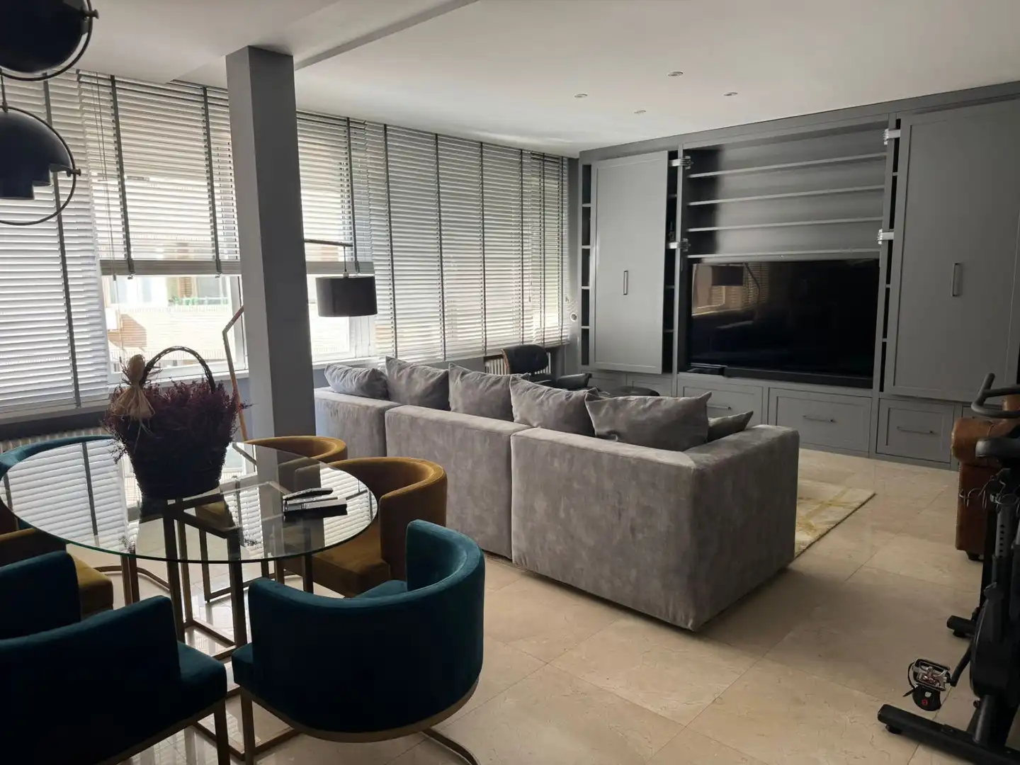 Wohnzimmer von Wohnung zur Miete in Madrid mit Klimaanlage, Heizung und Möbliert