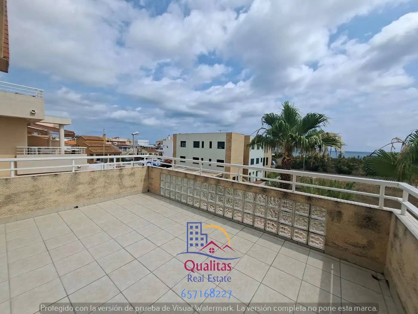 Terraza de Apartamento de alquiler en Oliva con Aire acondicionado, Calefacción y Terraza