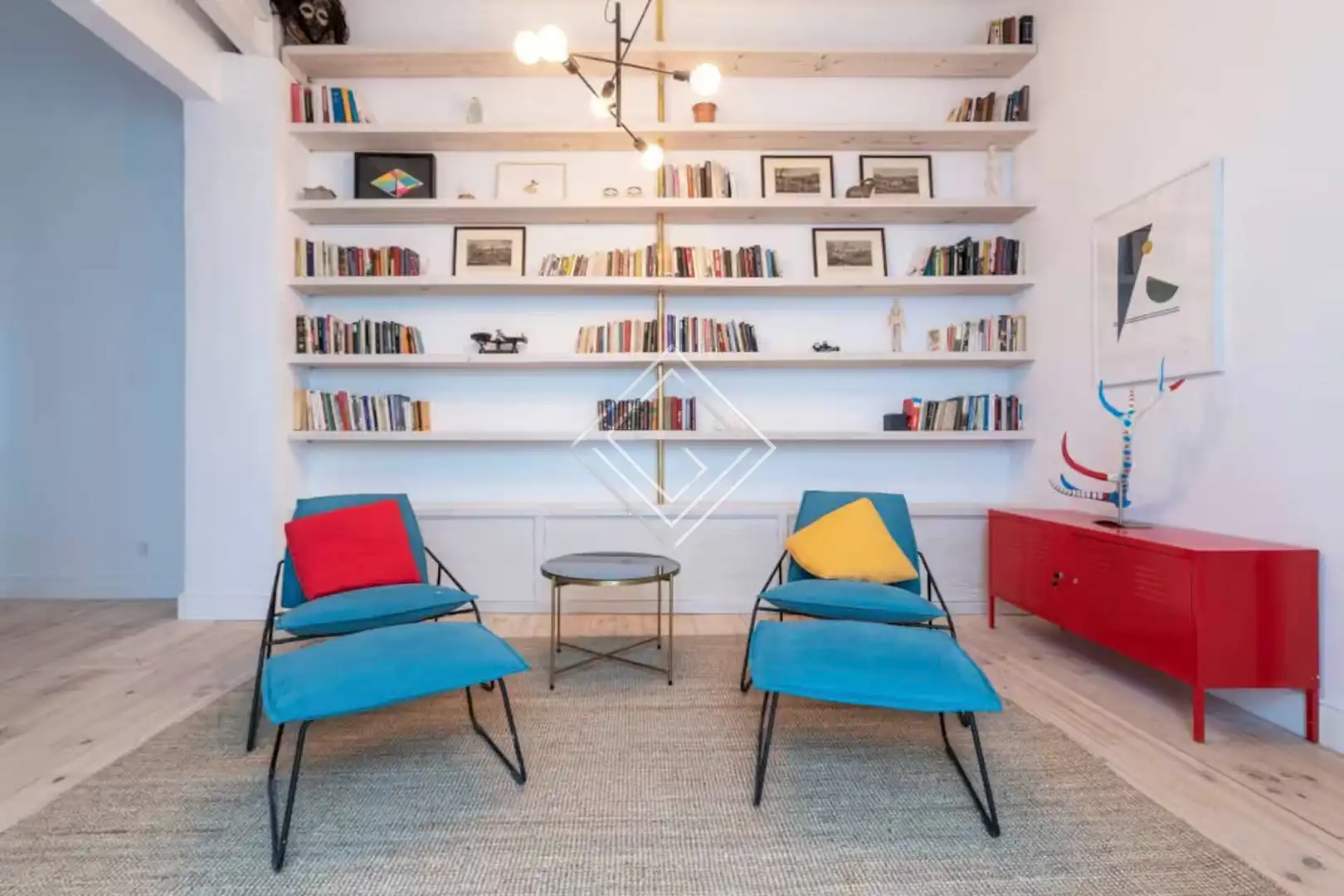 Wohnzimmer von Wohnung zur Miete in Centro