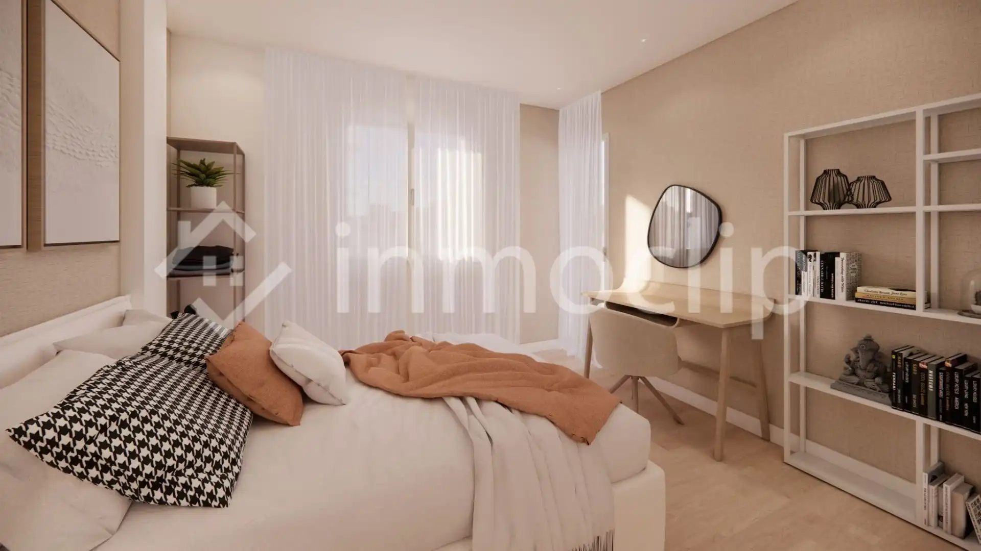Bedroom of Flat for sale in Salamanca  with Heating and Furnished