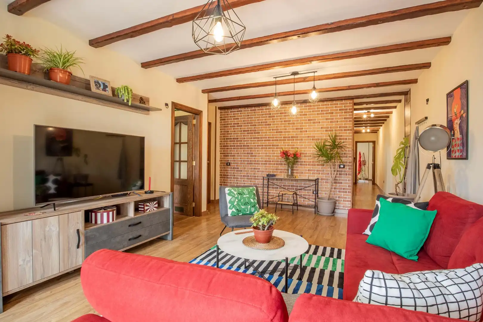 Sala de estar de Piso en venta en Los Realejos con Terraza, Trastero y Amueblado