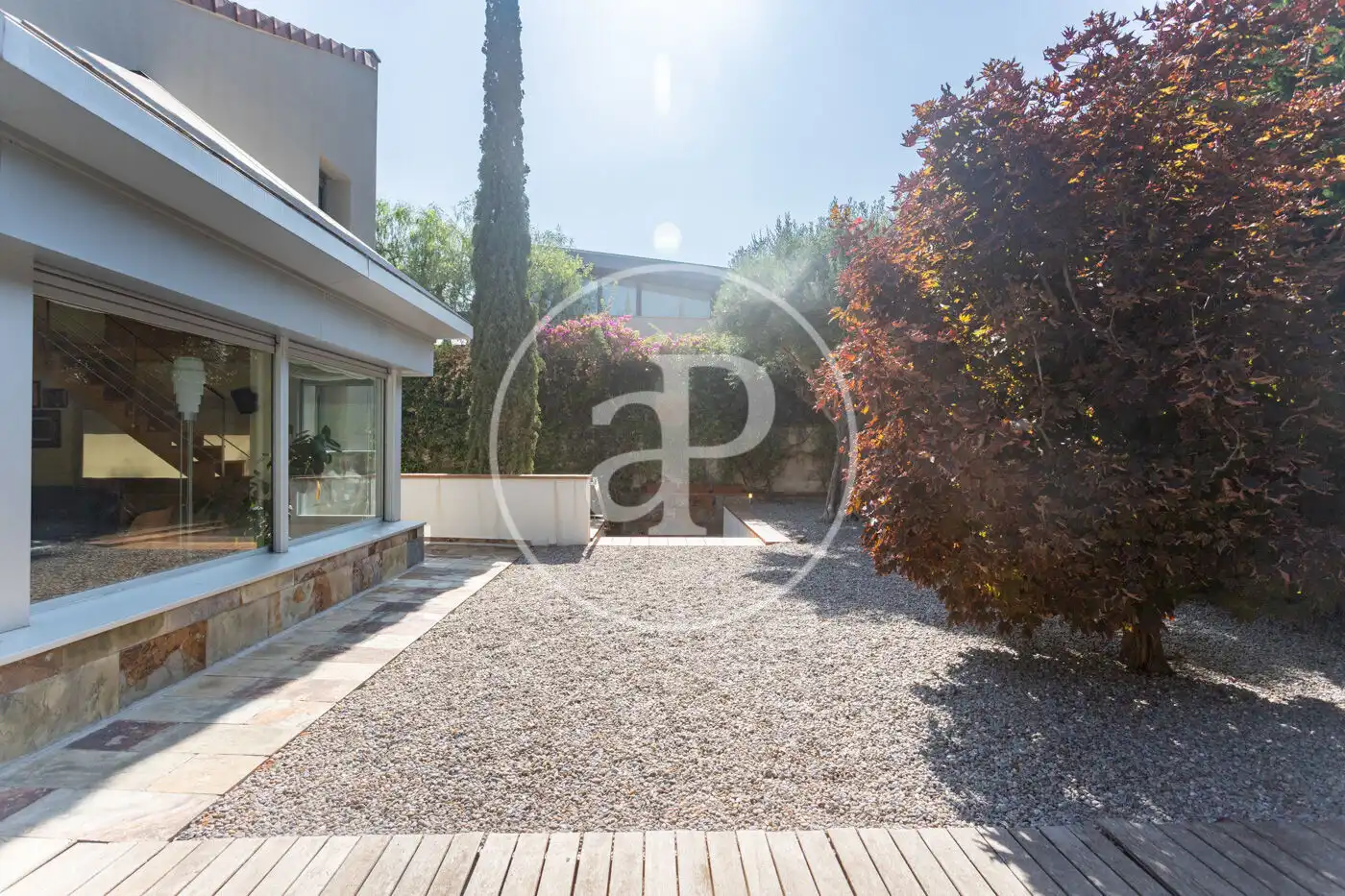 Terrassa de Casa o xalet en venda en Sant Cugat del Vallès amb Aire condicionat, Calefacció i Jardí privat