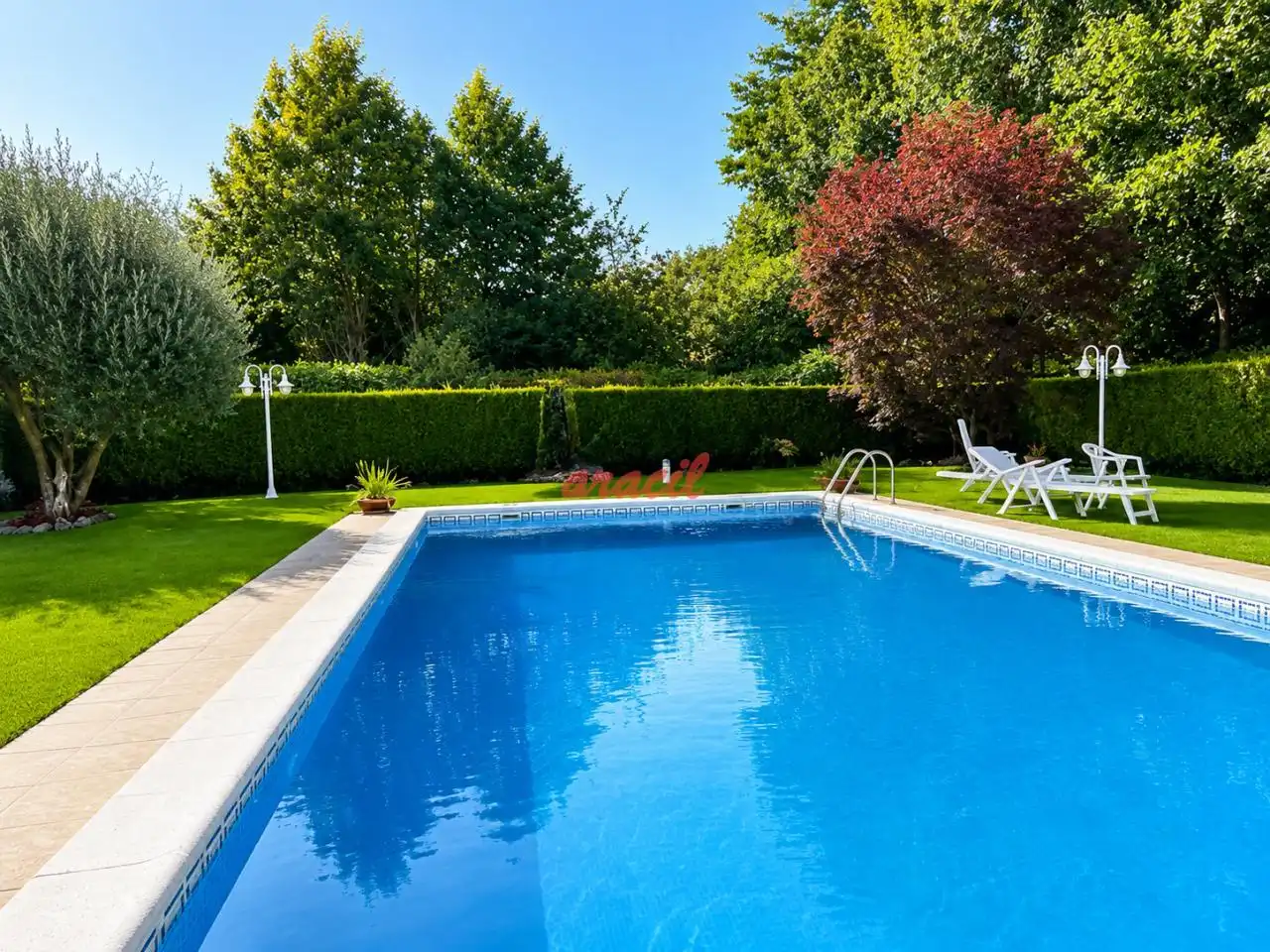 Swimming pool of Houses for sale in San Amaro  with Heating, Private garden and Terrace