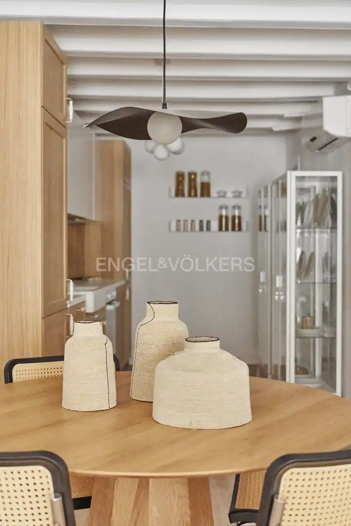 Cocina de Piso de alquiler en Barcelona con Aire acondicionado, Calefacción y Balcón