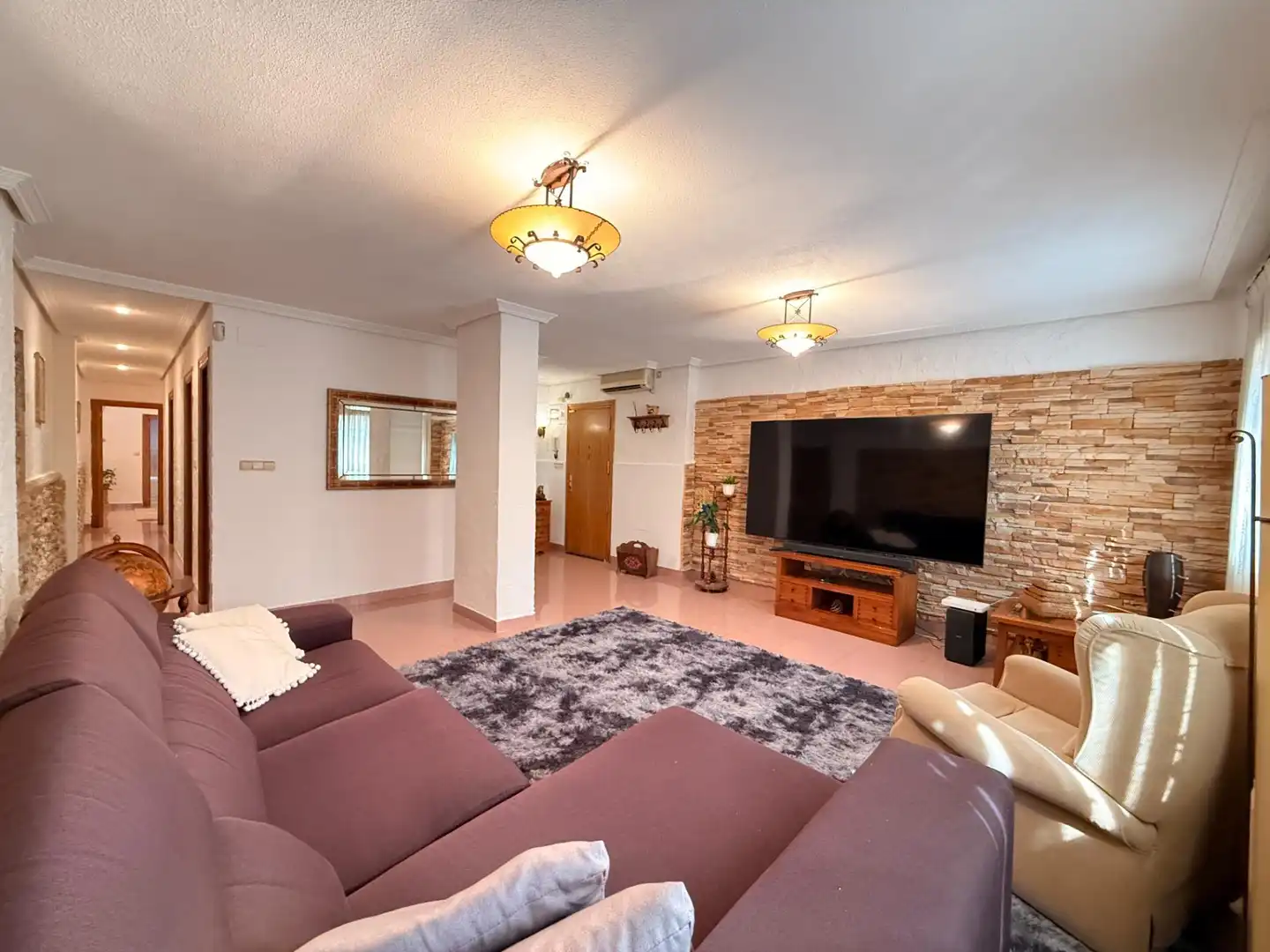Living room of Houses for sale in Alicante / Alacant  with Air Conditioner, Heating and Terrace