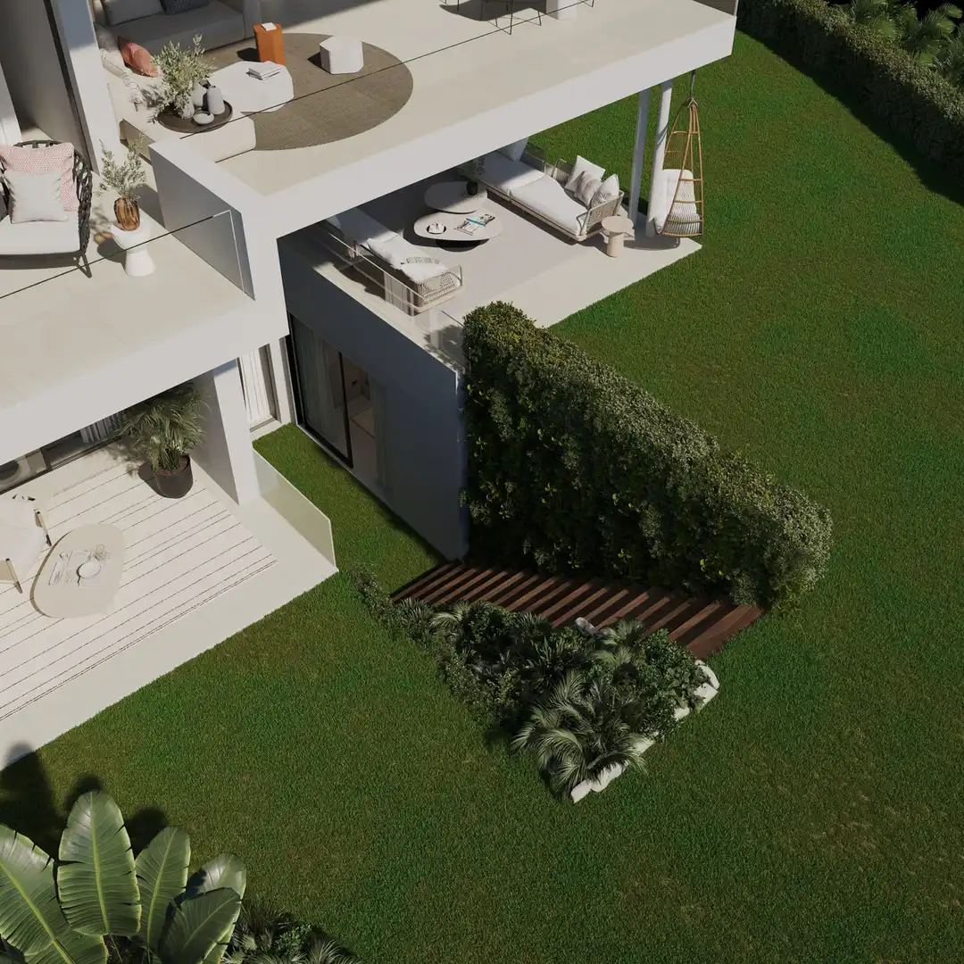 Jardí de Planta baixa en venda en Benahavís amb Jardí privat, Terrassa i Piscina