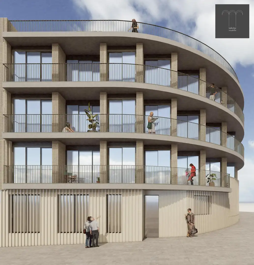 Vista exterior de Piso en venta en Calella con Calefacción y Terraza