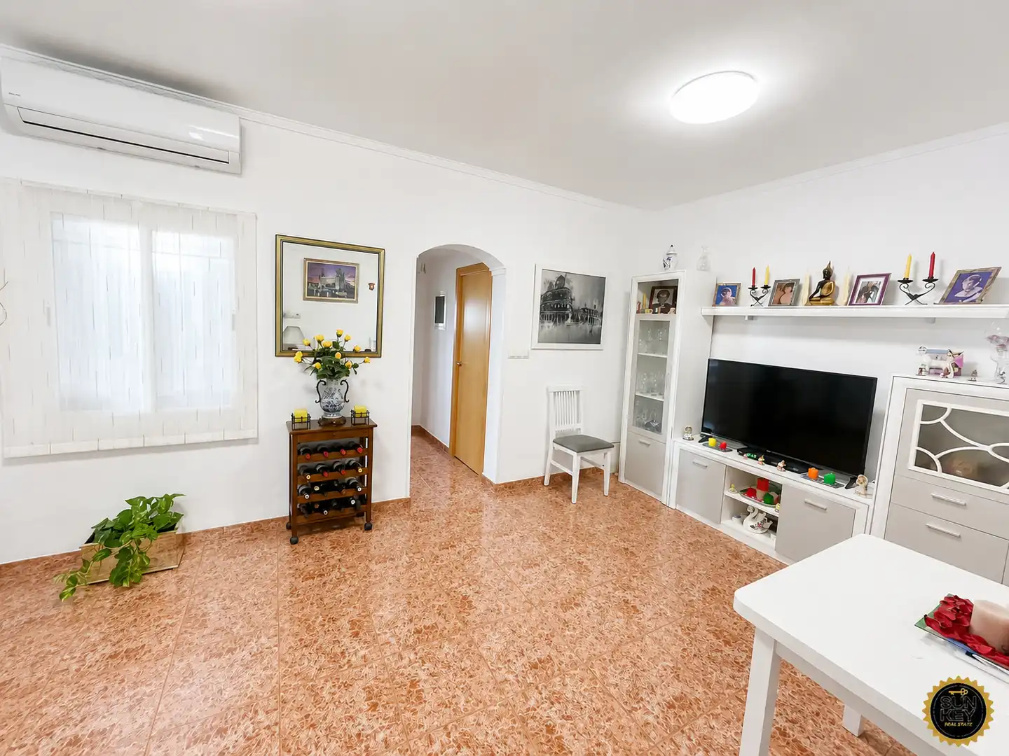 Sala de estar de Casa o chalet en venta en Alhama de Murcia con Amueblado