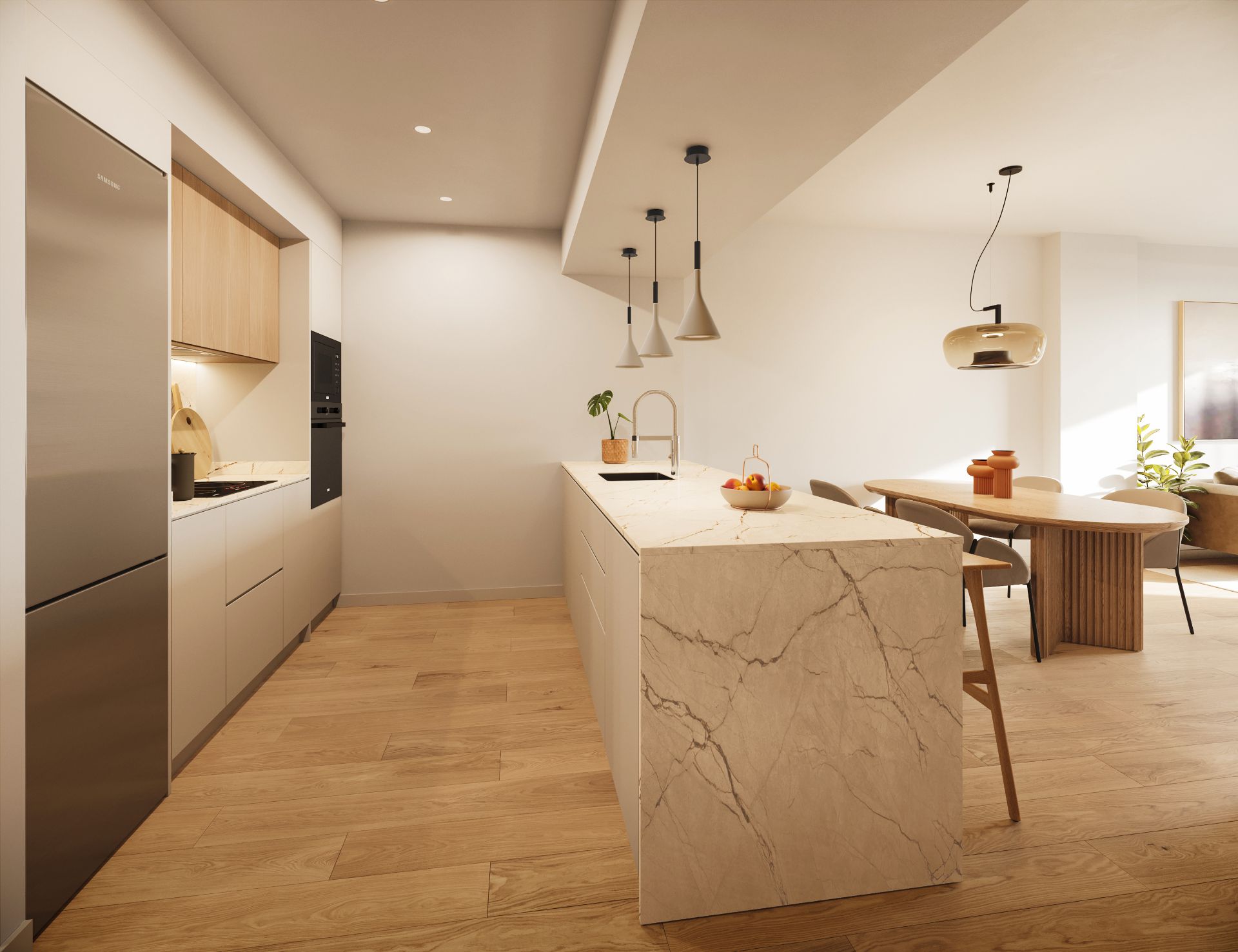 Kitchen of Flat for sale in Ripollet  with Air Conditioner, Heating and Parquet flooring