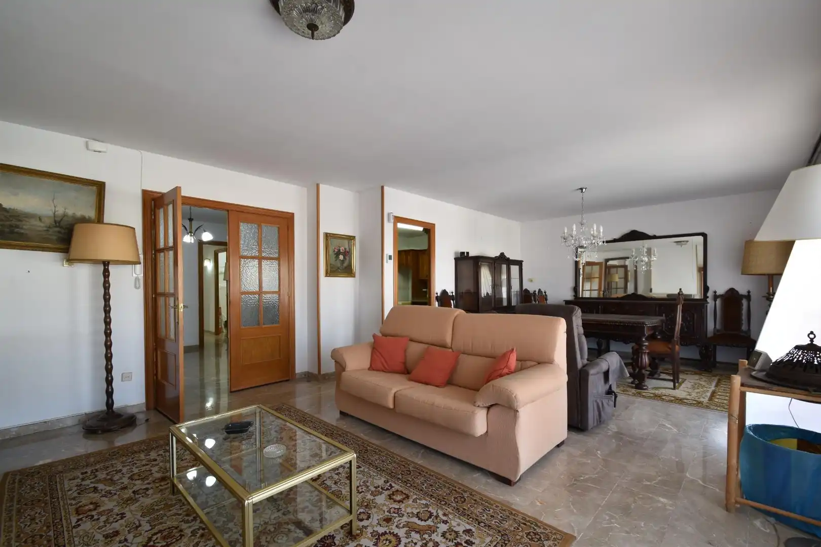 Wohnzimmer von Wohnung zum Verkauf in Vilanova i la Geltrú mit Heizung, Terrasse und Balkon