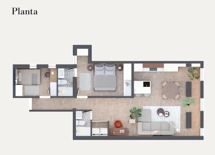 Wohnung zum Verkauf in Madrid mit Klimaanlage, Heizung und Möbliert