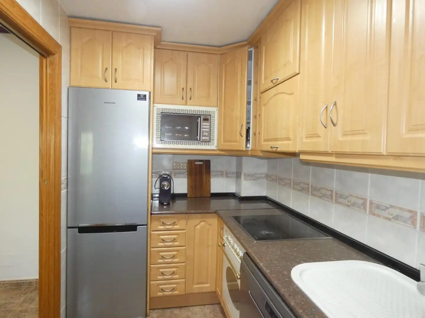 Kitchen of Flat for rent in Zaragoza  with Air Conditioner, Heating and Furnished