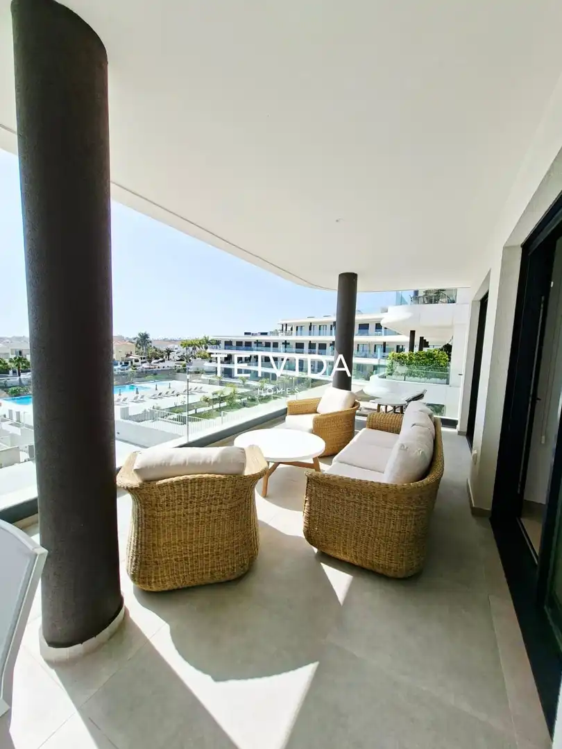 Terraza de Piso de alquiler en Adeje con Terraza, Piscina y Amueblado
