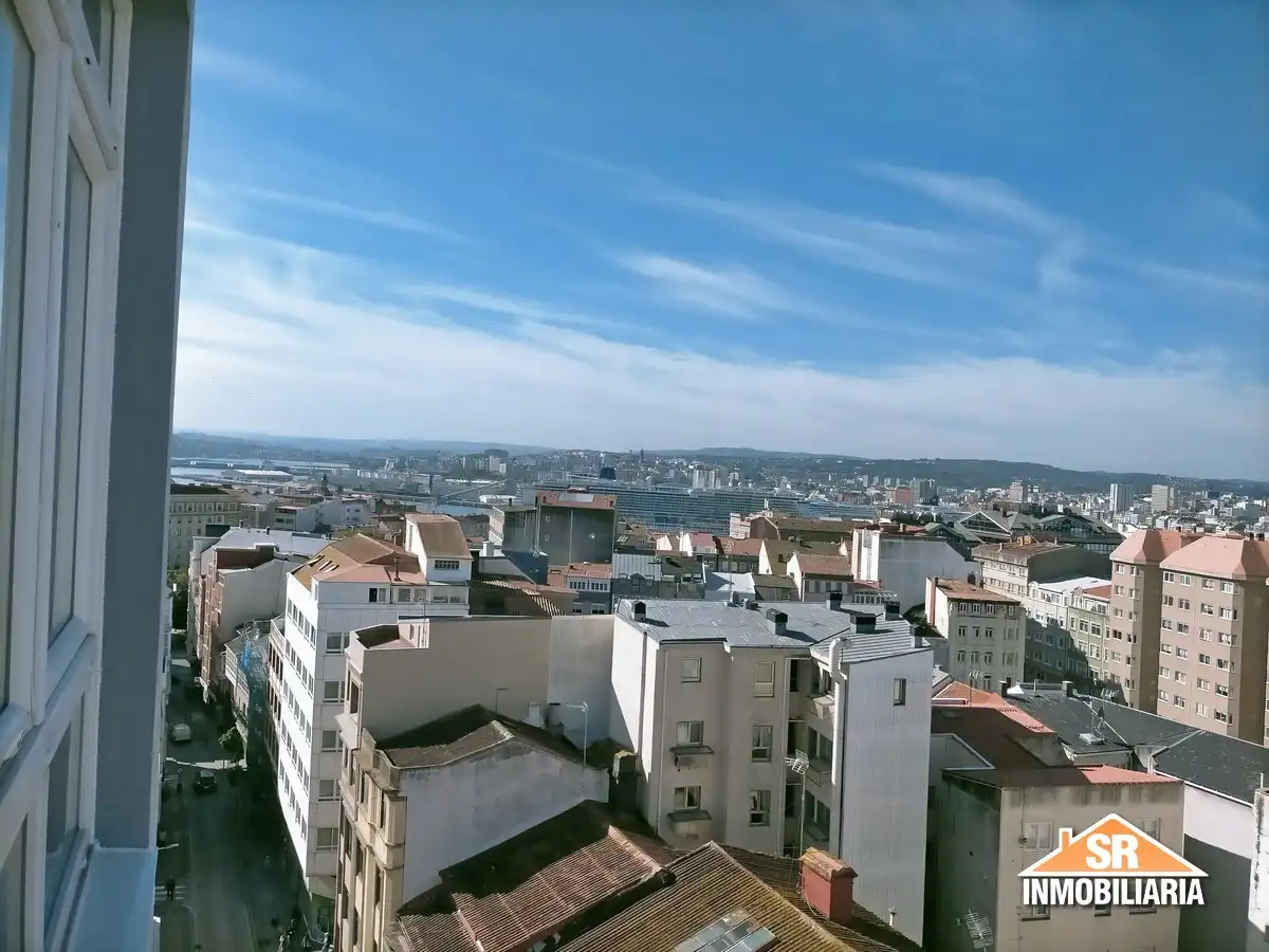 Vista exterior de Piso de alquiler en A Coruña Capital  con Calefacción, Amueblado y Horno
