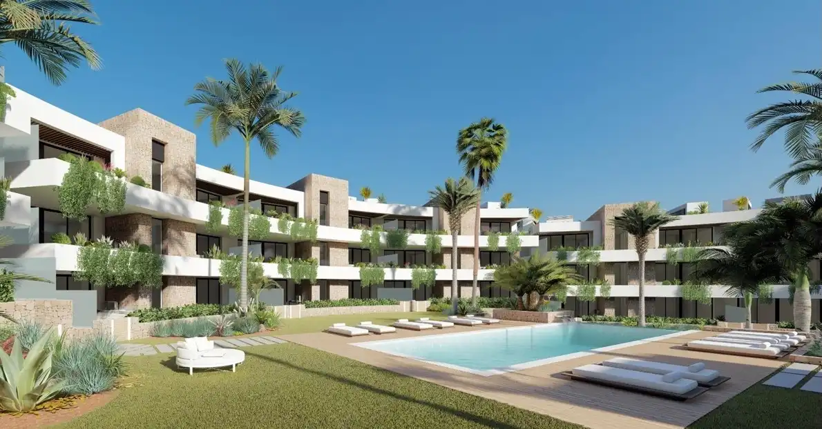 Vista exterior de Pis en venda en Cartagena amb Aire condicionat, Calefacció i Jardí privat
