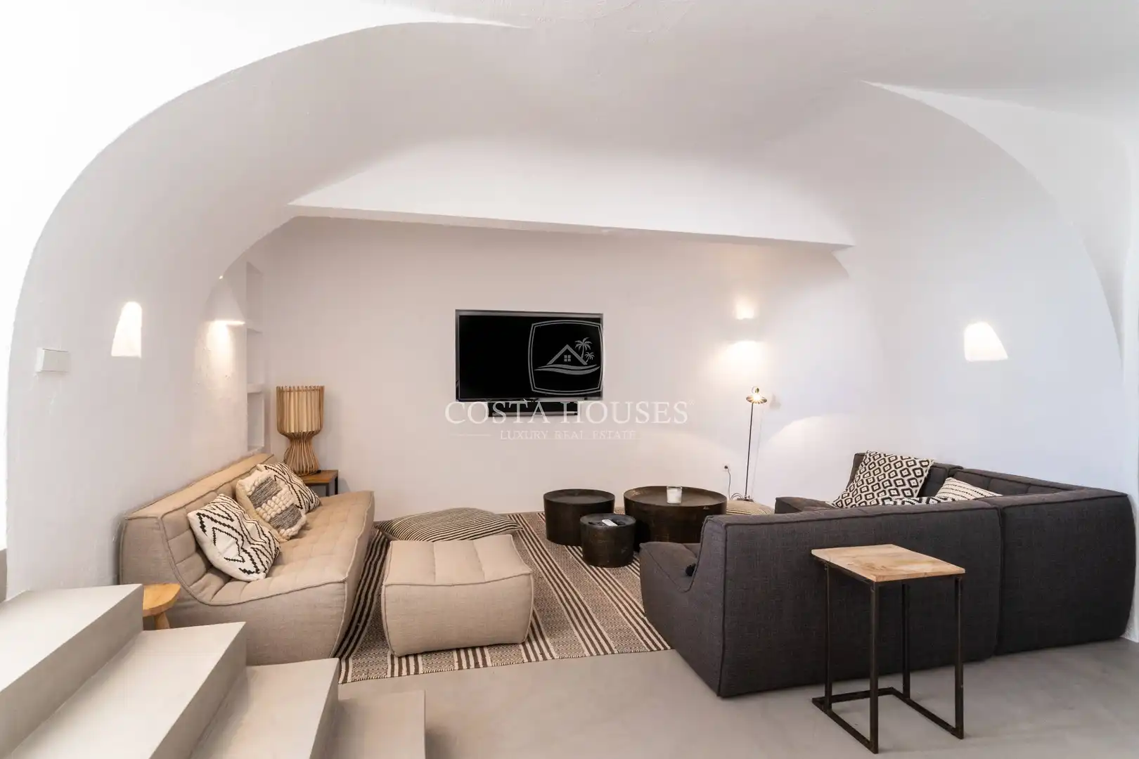 Living room of Houses for sale in Moraira  with Air Conditioner, Private garden and Terrace