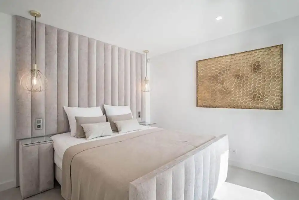 Dormitori de Casa o xalet de lloguer en Marbella amb Aire condicionat, Jardí privat i Terrassa