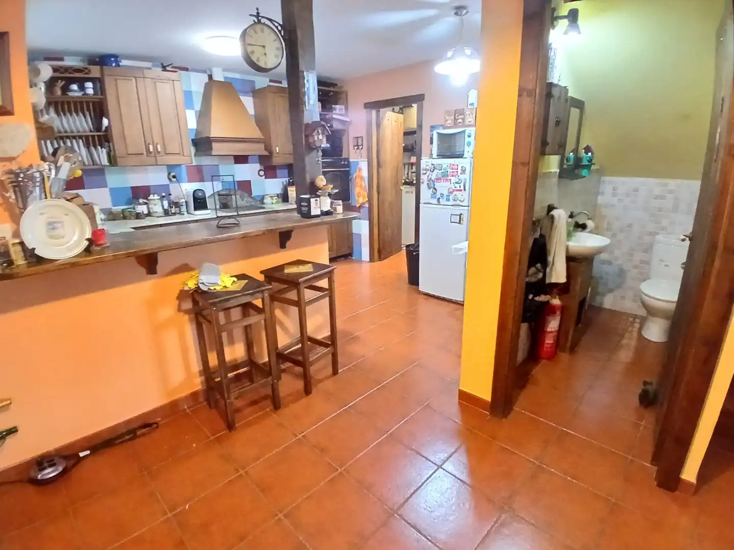 Cocina de Casa adosada en venta en Zierbena con Calefacción, Terraza y Trastero