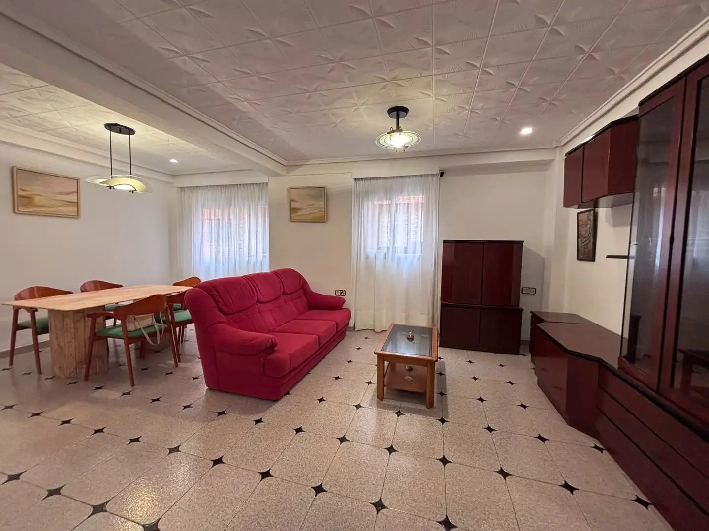 Wohnzimmer von Wohnung zur Miete in Burjassot mit Möbliert, Ofen und Waschmaschine