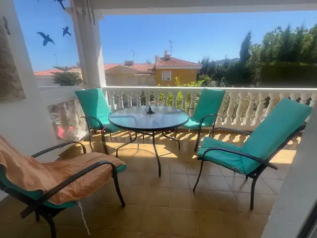 Terraza de Casa adosada en venta en Peñíscola / Peníscola con Aire acondicionado, Calefacción y Jardín privado