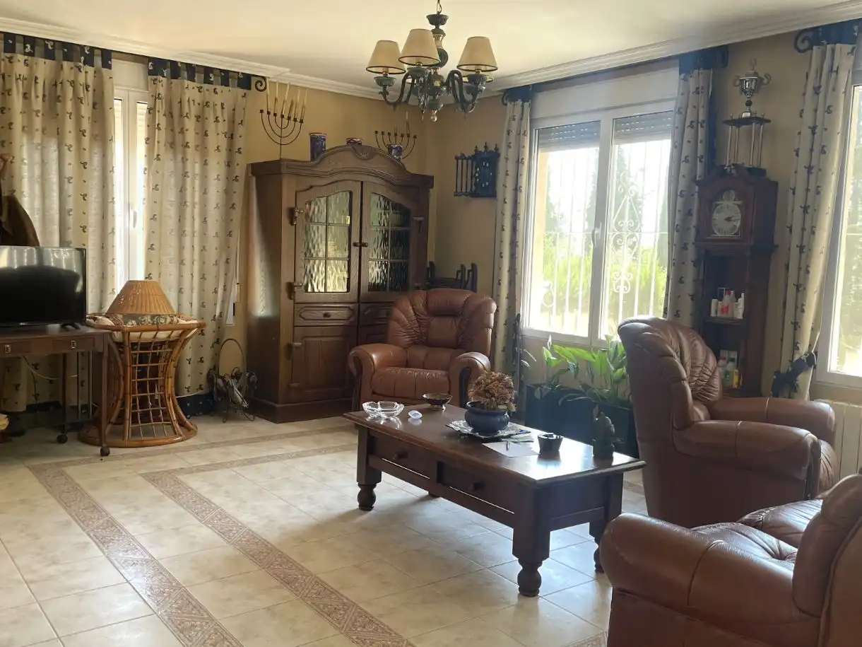 Sala d'estar de Casa o xalet en venda en Cocentaina amb Aire condicionat, Terrassa i Piscina