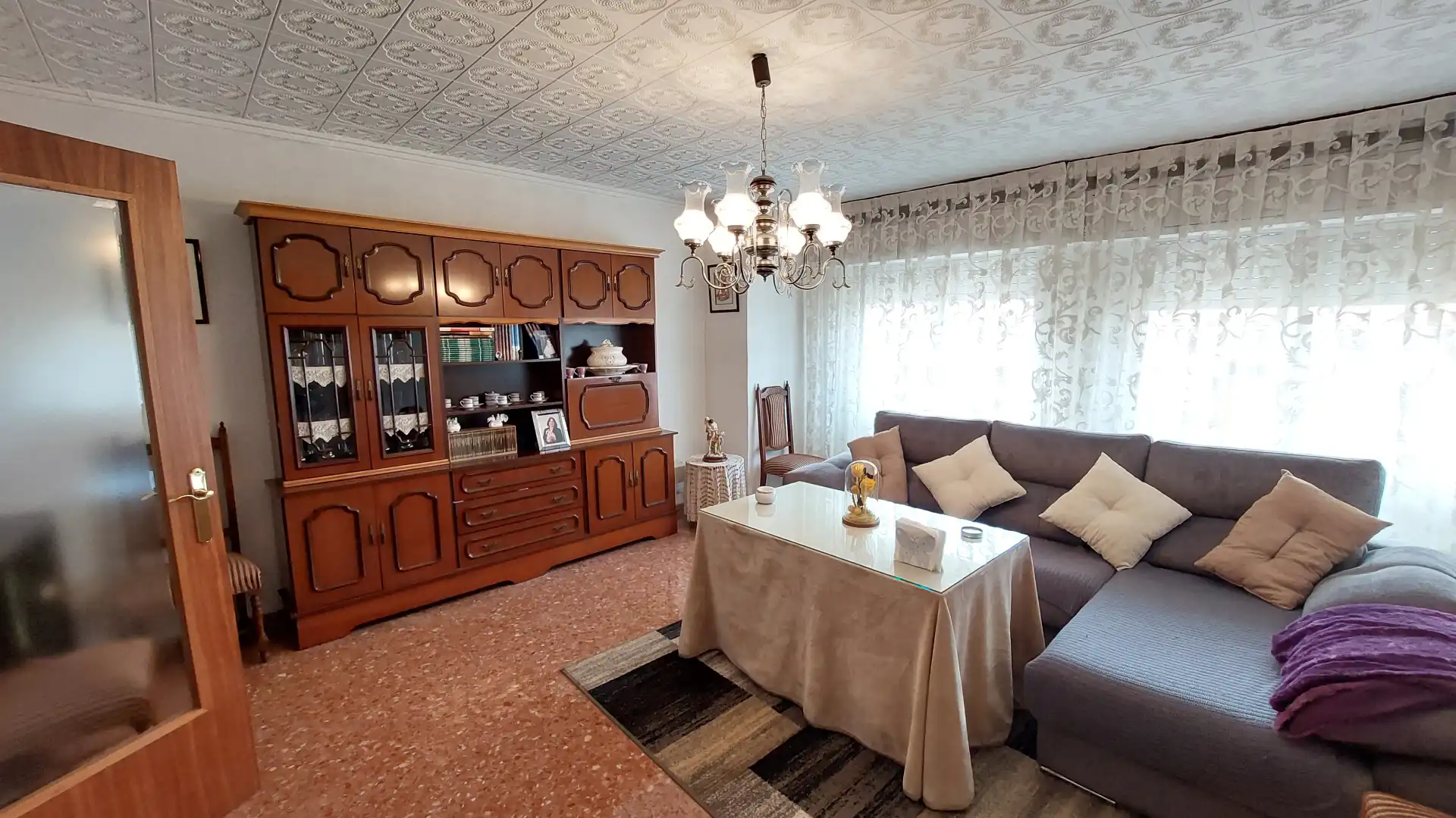 Sala de estar de Casa adosada en venta en Murcia con Terraza, Amueblado y Alarma