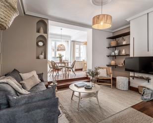 Living room of Apartment to rent in  Madrid Capital  with Air Conditioner, Heating and Furnished