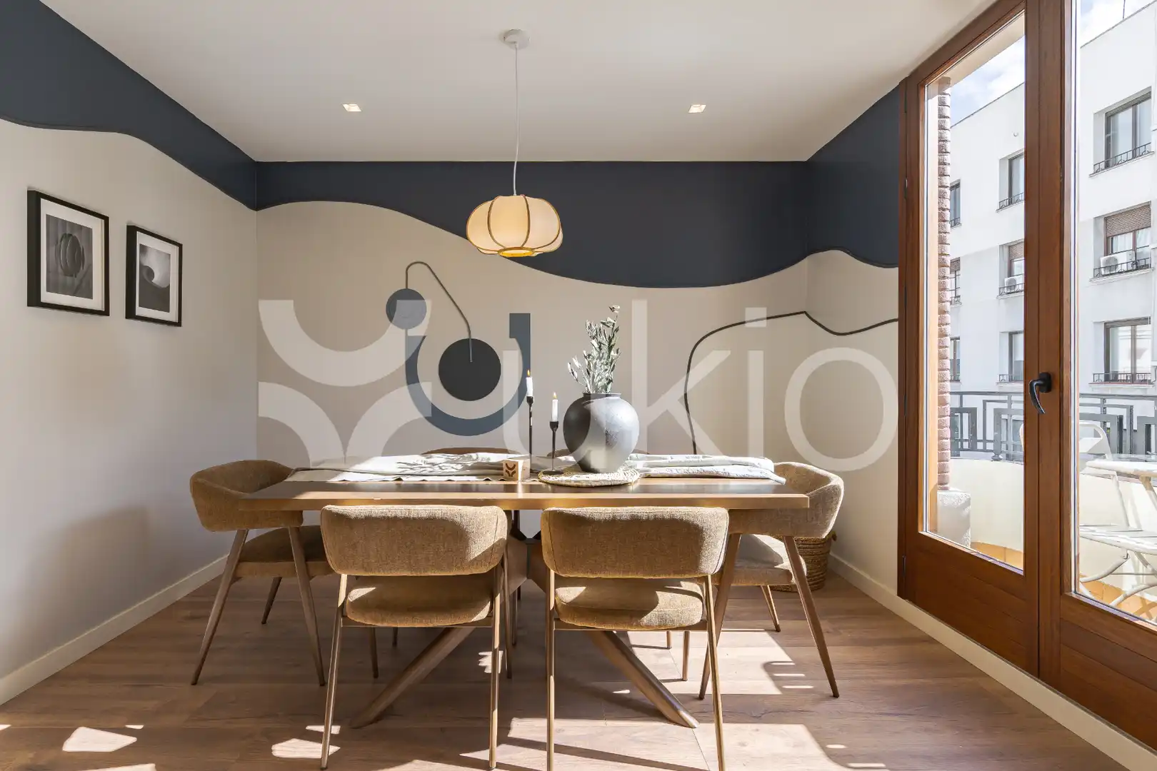 Comedor de Apartamento de alquiler en Madrid con Aire acondicionado, Calefacción y Amueblado