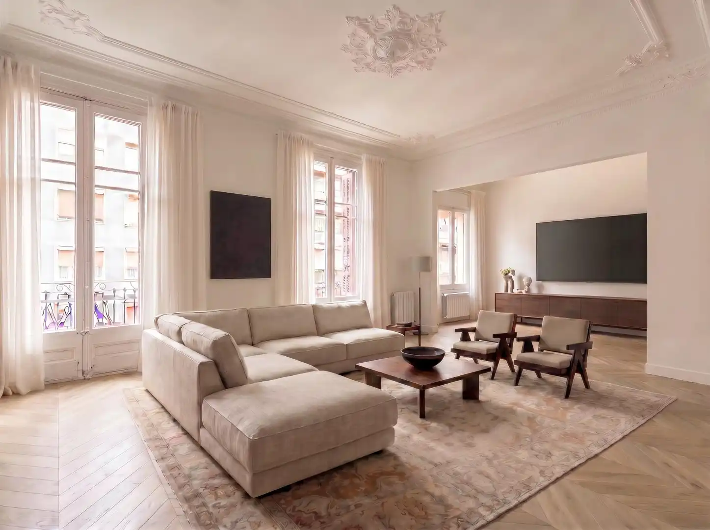 Sala de estar de Apartamento en venta en Barcelona con Aire acondicionado y Amueblado