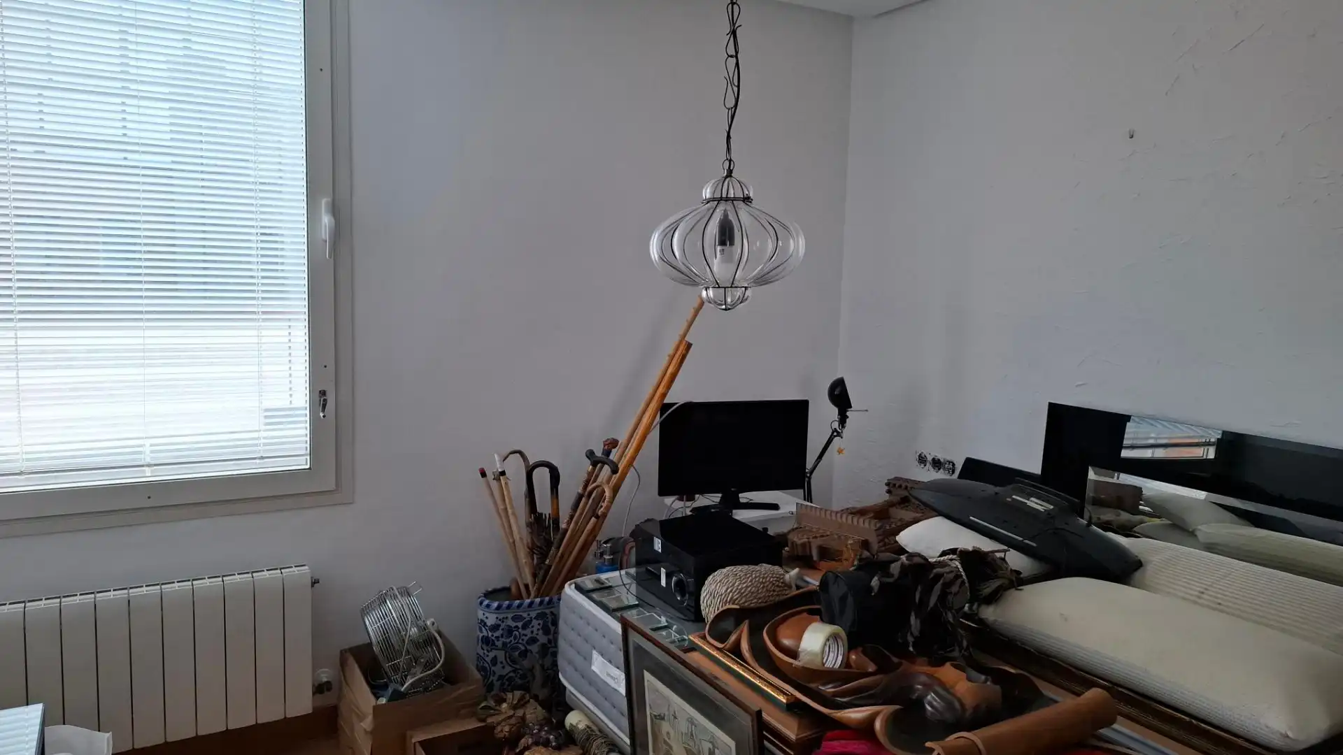 Wohnzimmer von Dachboden zum Verkauf in Madrid mit Klimaanlage, Heizung und Parkett