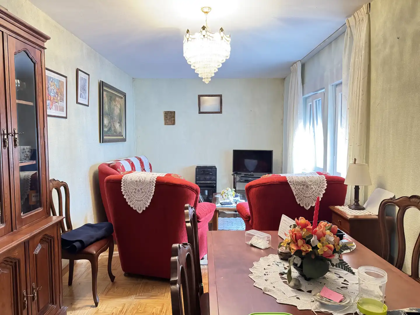 Sala d'estar de Pis en venda en Corvera de Asturias amb Calefacció, Terrassa i Traster
