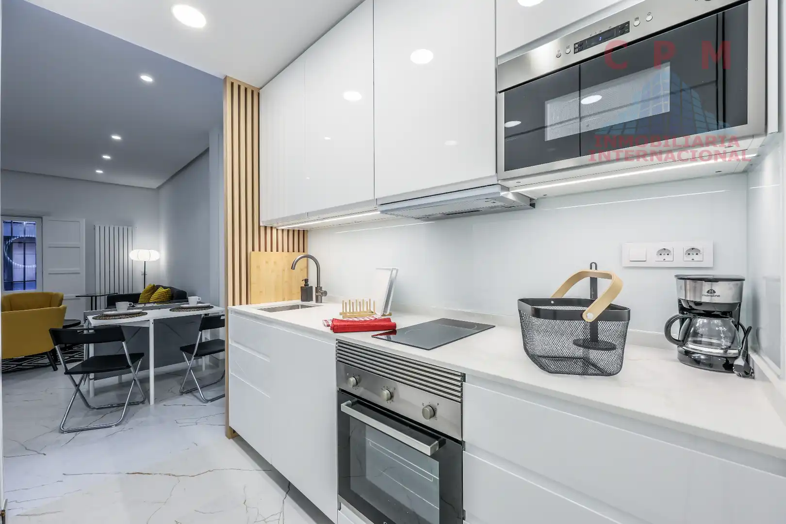 Cocina de Piso de alquiler en Madrid con Aire acondicionado, Calefacción y Parquet