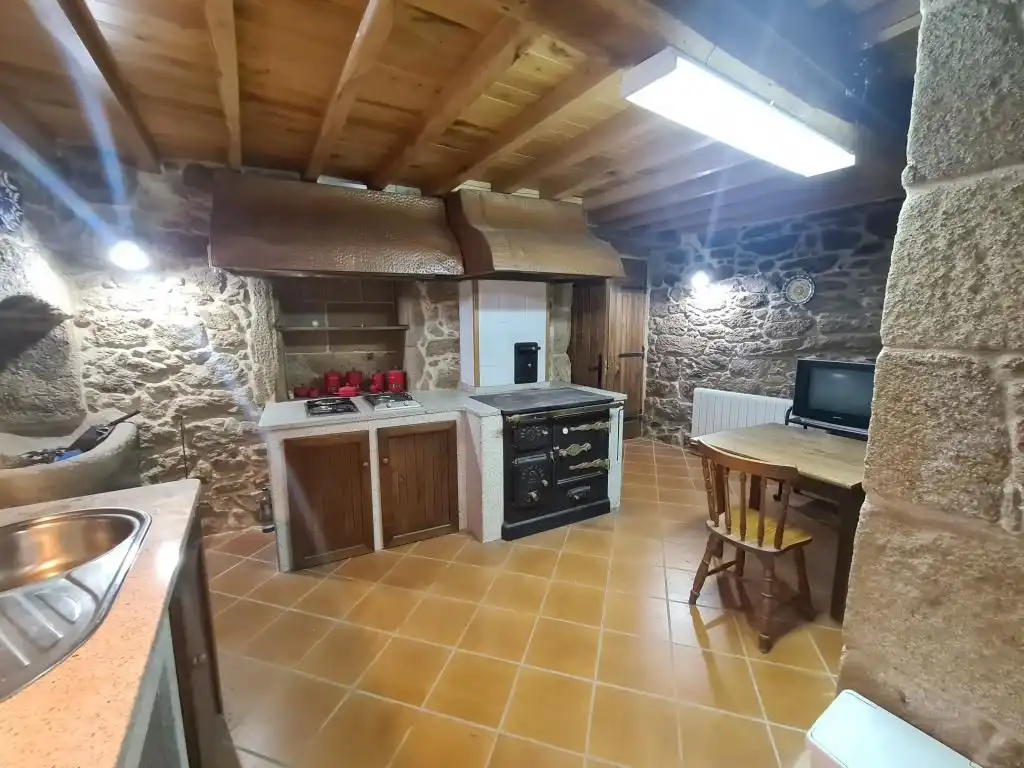 Cocina de Casa o chalet en venta en Dodro con Jardín privado, Parquet y Trastero