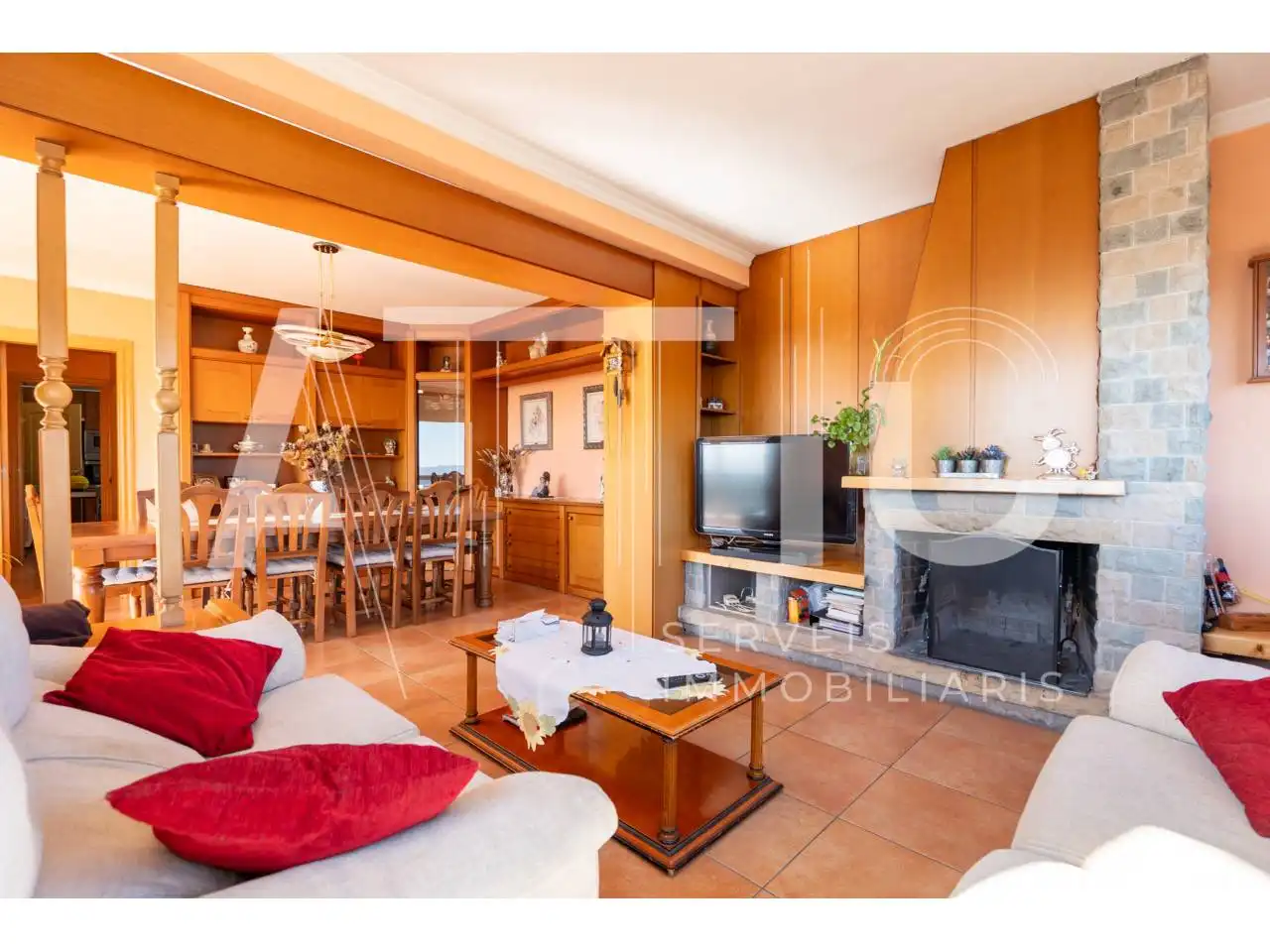 Sala d'estar de Casa o xalet en venda en Castellar del Vallès amb Aire condicionat, Calefacció i Terrassa