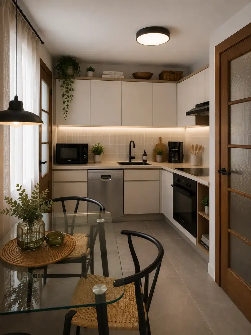 Cocina de Piso en venta en A Coruña Capital  con Terraza y Amueblado