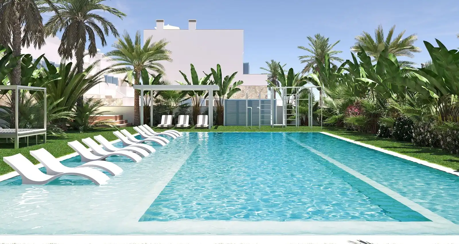 Piscina de Apartamento en venta en Pilar de la Horadada con Jardín privado, Terraza y Piscina comunitaria