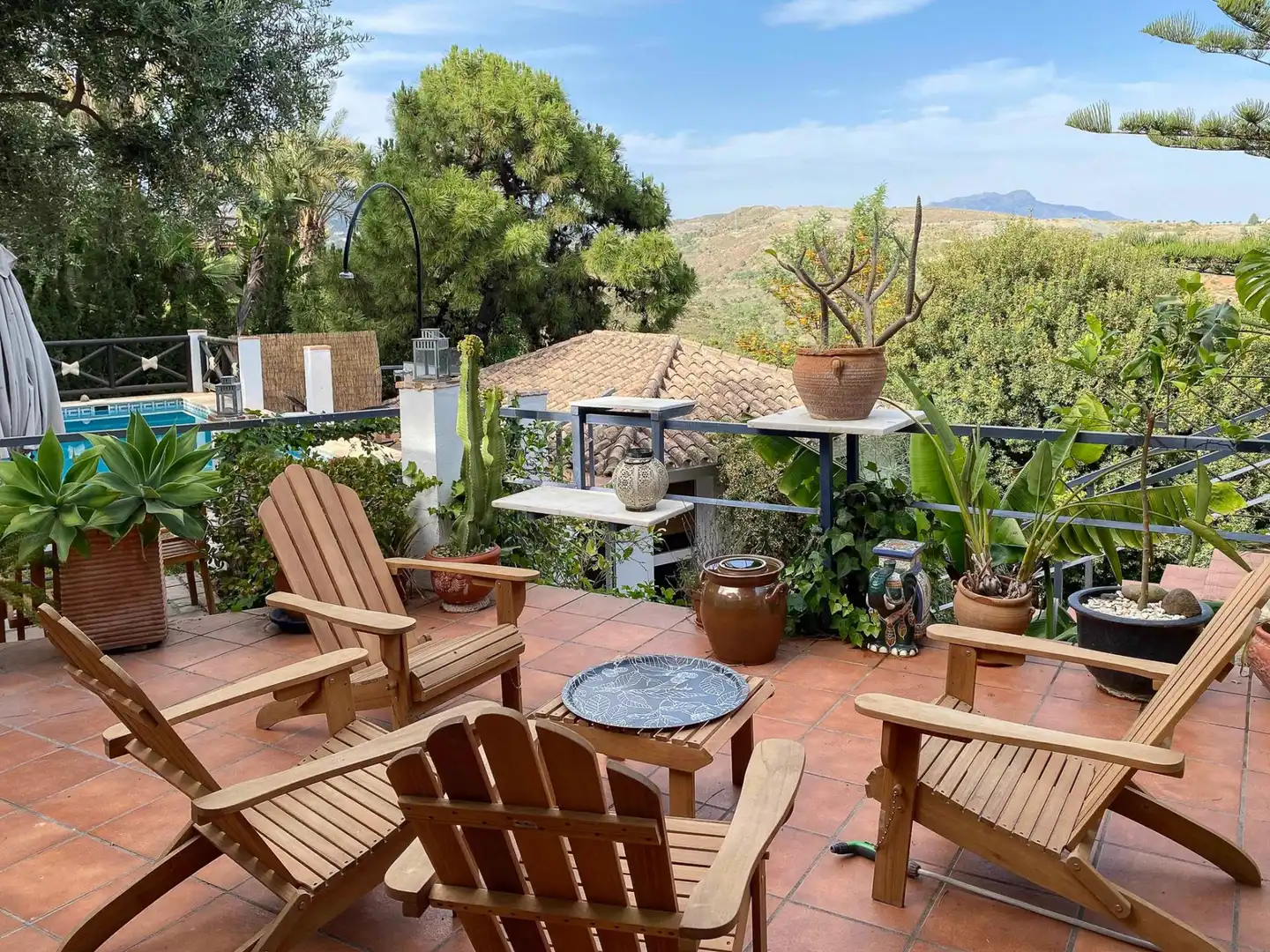 Terraza de Casa o chalet en venta en Benahavís con Aire acondicionado, Jardín privado y Terraza