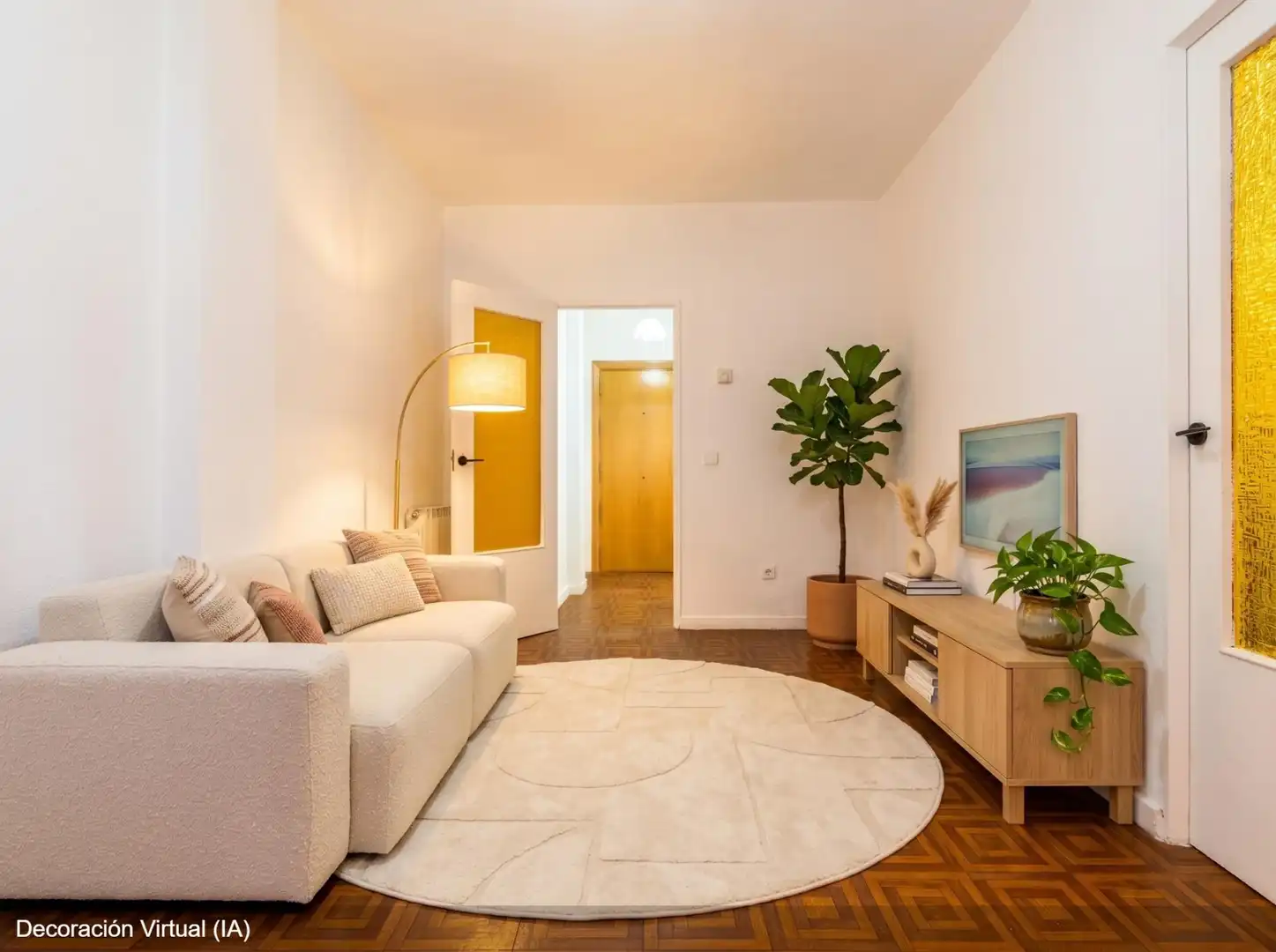 Sala de estar de Piso en venta en Getafe con Calefacción y Terraza
