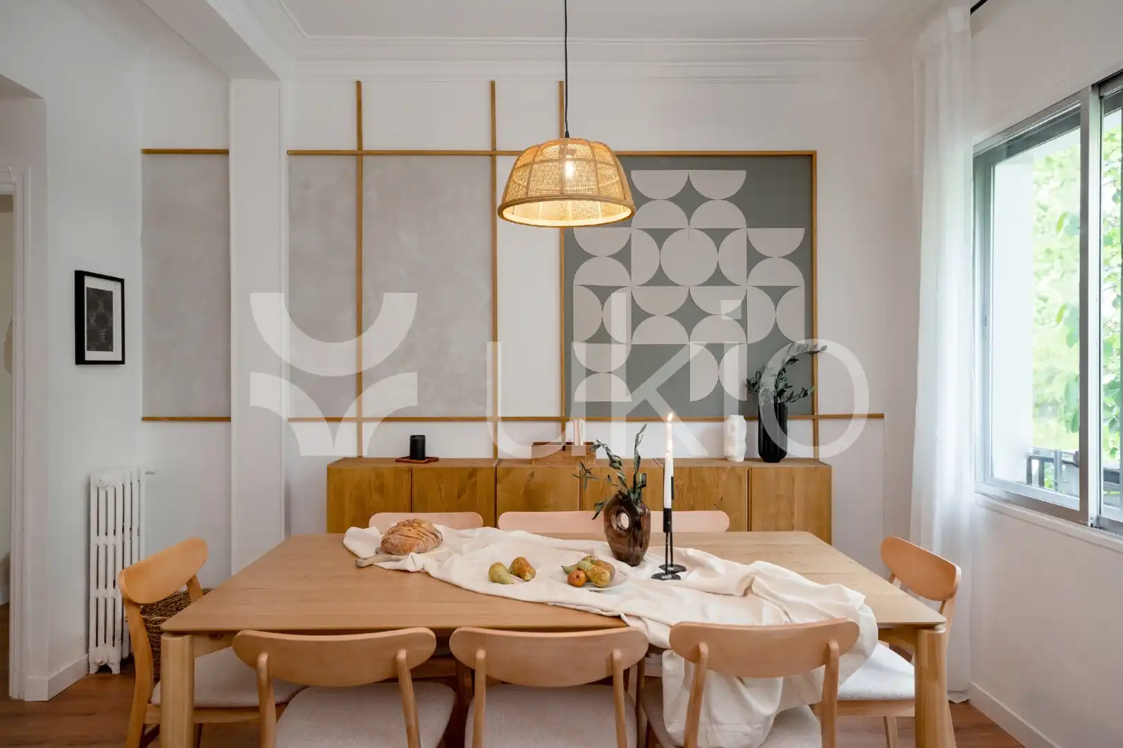 Comedor de Apartamento de alquiler en Madrid con Aire acondicionado, Calefacción y Amueblado